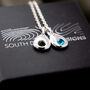 Sterling Silver Birthstone Keepsake Pendant, thumbnail 4 of 7