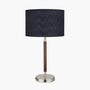 Brushed Silver Wood Effect Table Lamp, thumbnail 8 of 8