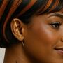 Rose Gold Plated Silver Minimalist Ear Cuff Earrings, thumbnail 4 of 6