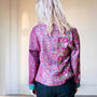 Kantha Handstitched Pink Silk Jacket, thumbnail 2 of 12