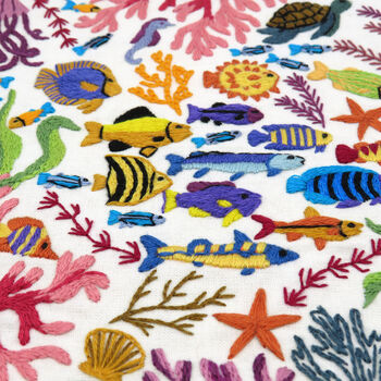 Ocean Wonders, Hand Embroidery Kit, 7 of 12