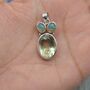 Green Amethyst, Opal Pendant, thumbnail 8 of 8