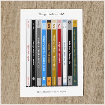 Personalised 30th Birthday Card 1996 Music, 5 of 7