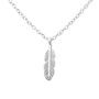 Remembrance Sterling Silver Feather Necklace, thumbnail 5 of 10