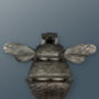 Brass Bumble Bee Door Knocker Black Nickel Finish, thumbnail 2 of 2