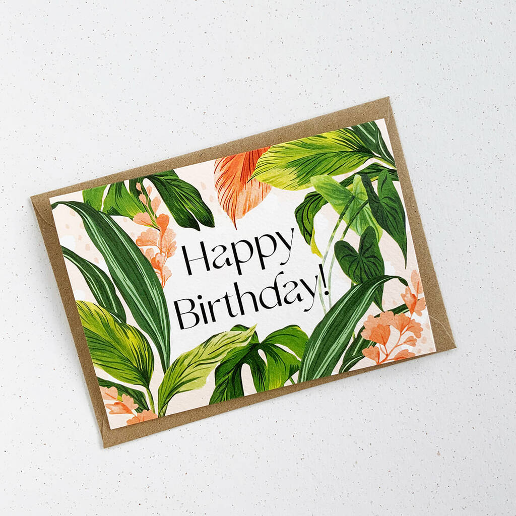 Tropical Birthday Card, 1 of 3