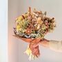Sunwashed Apricot Dried Bouquet With Leucadendron And Straw Flowers, thumbnail 1 of 5