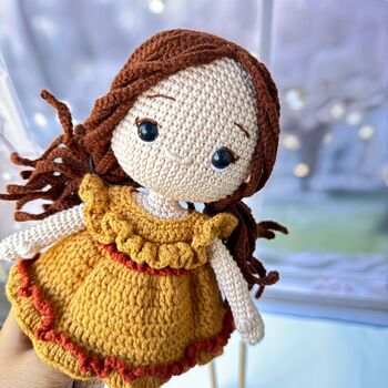 Handmade Crochet Doll, Knit Doll, Gift For Kids, 8 of 12