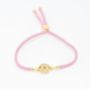 Personalised Pink Slider Bracelet, thumbnail 2 of 3