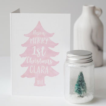 Baby's Personalised First Christmas Card, 3 of 7