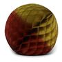 Two Tone Honeycomb Ball Decoration, Chestnut And Olive, thumbnail 1 of 3