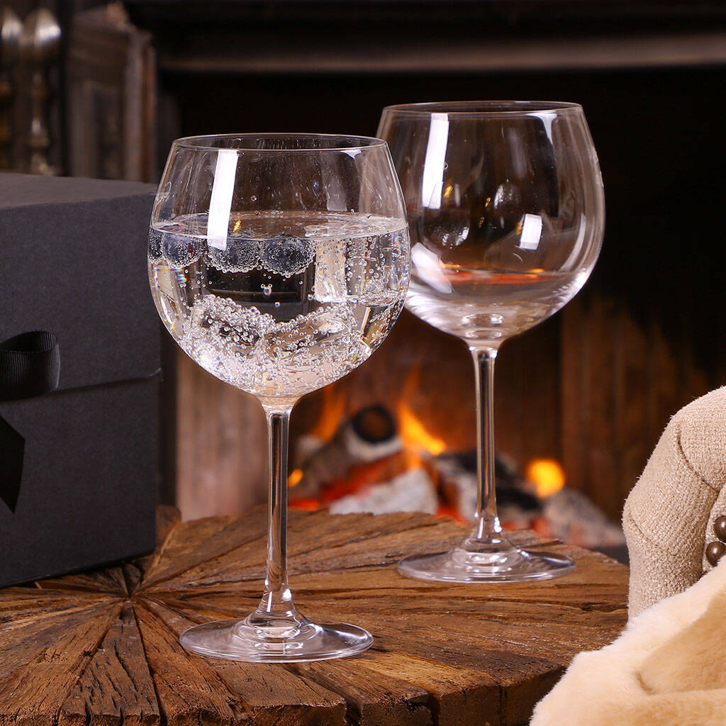 Set Of Two Luxury Gin Glasses By Dibor