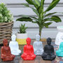 6x Matt Mini Buddha Assorted Colours, thumbnail 7 of 8