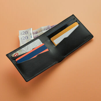 Personalised Leather Bifold Wallet With Photo, 5 of 8