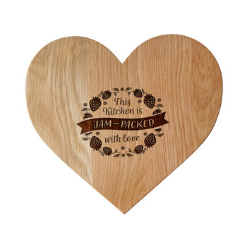 Oak Heart Serving Board 'This Kitchen Is…' | Kitchenware | Serveware | Tableware | Homeware, 2 of 2