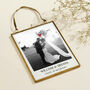 Personalised Wedding Photo With Hand Stitched Heart, thumbnail 2 of 3