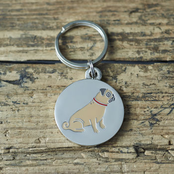 Pug Dog ID Name Tag, 2 of 5