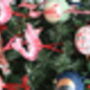 Hand Painted Ceramic Pink Holly Bauble, thumbnail 3 of 6