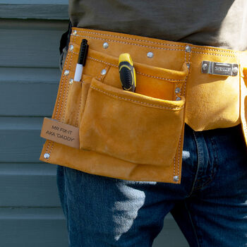 Personalised 11 Pocket Leather Tool Belt, 6 of 9