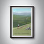 Go Fell Running Travel Poster Art Print, thumbnail 1 of 8