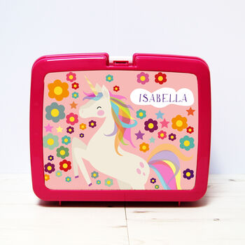 Personalised Unicorn Traditional Lunchbox, 2 of 6