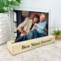 Personalised Any Message Bold Text Wooden Base 6x4' Photo Frame, thumbnail 2 of 8