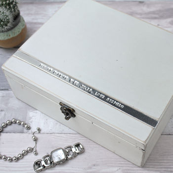 Personalised Large Wooden Jewellery Box, 9 of 10