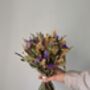 Purple Yellow Meadow Dried Bouquet, thumbnail 4 of 7