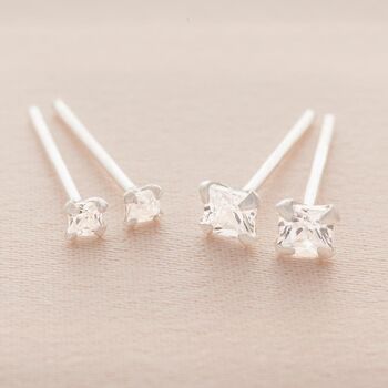 Sterling Silver Crystal Stone Personalised Earrings, 4 of 10