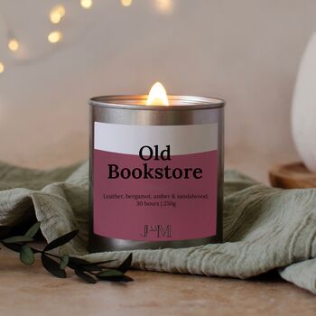 Old Bookstore Wood Wick Candle For Reading Book Lovers, 4 of 7