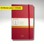 Small Moleskine Classic Notebook Scarlet Red | Emboss Your Initials, thumbnail 1 of 8