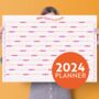 2024 A1 Year Wall Planner | Pinks And Oranges, thumbnail 1 of 10