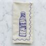 Set Of Six Embroidered Food Condiment Napkins, thumbnail 5 of 11