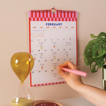 2026 Calendar | Checks And Stripes | A4, 4 of 8