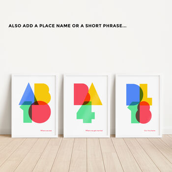 Personalised Postcode New Home Print, 4 of 8