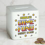 Personalised Gaming Fund Money Box, thumbnail 1 of 5
