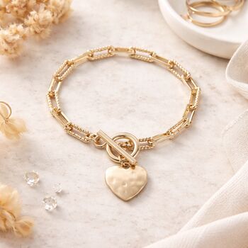 Forever Linked Heart Toggle Bracelet, 3 of 7