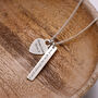 Heart And Message Tags Personalised Silver Necklace, thumbnail 3 of 10