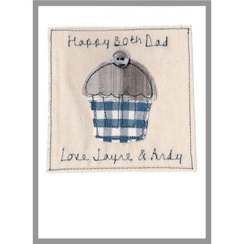 Personalised 70th Birthday Cupcake Card For Him, 3 of 9