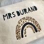 Personalised Teacher Leopard Rainbow Bag, thumbnail 2 of 2