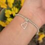 Thank You Teacher Gift | Personalised Silver Plated Bracelet, thumbnail 2 of 6