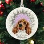 Personalised Christmas Cocker Spaniel Break Through, thumbnail 3 of 10