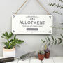 Personalised Hanging Metal Garden Shed Sign, thumbnail 2 of 9