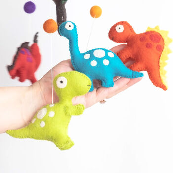 Choice Of Three Felt Dinosaur Mobiles, 3 of 5