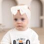 My First Boo Halloween Personalised Embroidered Jumper Sweatshirt Optional Bow, thumbnail 3 of 5