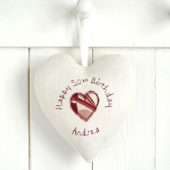 Personalised Hanging Heart Birthday Gift For Her, 2 of 12