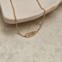 Dainty Paperclip Bracelet Gold, thumbnail 6 of 8