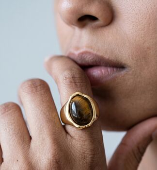 Nekomeishi Tigers Eye Ring, 3 of 5