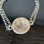 Sun Charm Silver Adjustable Chain Bracelet, thumbnail 3 of 5