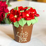 Belgian Chocolate Smash Flower Pot Red, thumbnail 1 of 8